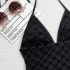 Private Label Black Swimsuit Sexy Bandage One Piece Bikini