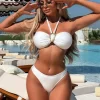 Hollow-Out Bikini Set Adjustable Halter Triangle Swimsuit Swimwear Manufacturer