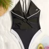 Women's One Piece Swimsuit Deep V Sexy Swimwear Bathing Suit Manufacturer