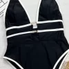 Contrast Color One-Piece Swimsuit Customizable Swimwear Wholesale Bikini Manufacturers