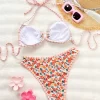 Sexy Two Piece Swimsuit Beach Floral Bikini Sets